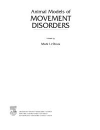 Imagen de portada: Movement Disorders: Genetics and Models 9780120883820