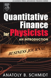 Imagen de portada: Quantitative Finance for Physicists: An Introduction 9780120884643