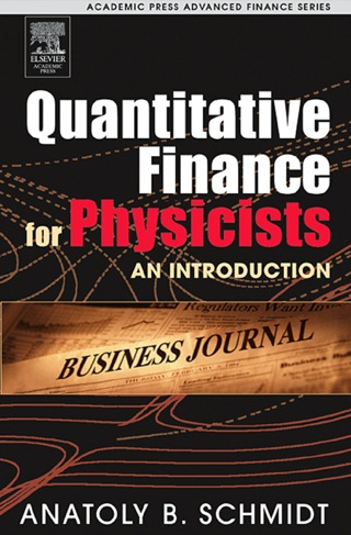 Cover image: Quantitative Finance for Physicists: An Introduction 9780120884643