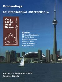 Cover image: Proceedings 2004 VLDB Conference: The 30th International Conference on Very Large Databases (VLDB) 9780120884698