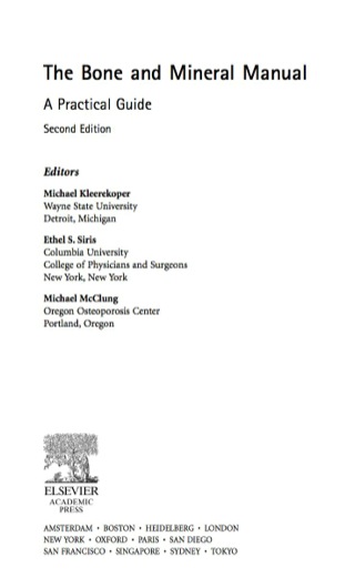 Immagine di copertina: The Bone and Mineral Manual: A Practical Guide 2nd edition 9780120885695
