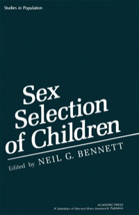 صورة الغلاف: Sex Selection of Children 1st edition 9780120888603
