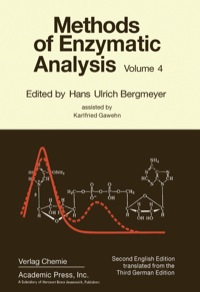 Imagen de portada: Methods of Enzymatic analysis V4 2nd edition 9780120913046