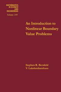 Imagen de portada: An introduction to nonlinear boundary value problems 9780120931507