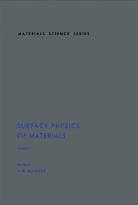 Cover image: Surface Physics of Materials V1 9780121038014