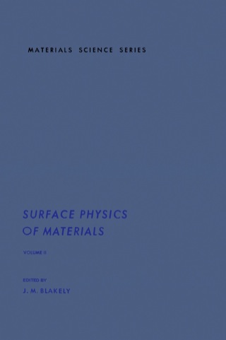 Cover image: Surface Physics of Materials V2 9780121038083