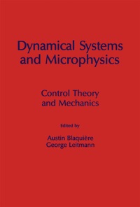 Cover image: Dynamical Systems and Microphysics: Control theory and Mechanics 1st edition 9780121043650