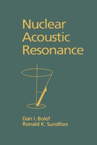 Titelbild: Nuclear Acoustic Resonance 9780121112509