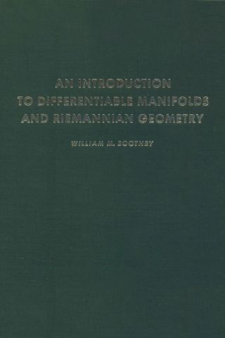 Cover image: An introduction to differentiable manifolds and Riemannian geometry 9780121160500