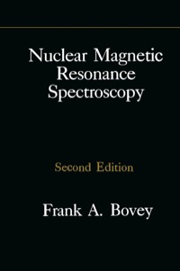 Cover image: Nuclear Magnetic Resonance Spectroscopy 2nd edition 9780121197520