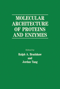 Imagen de portada: Molecular Architecture of Proteins and Enzymes 9780121245719