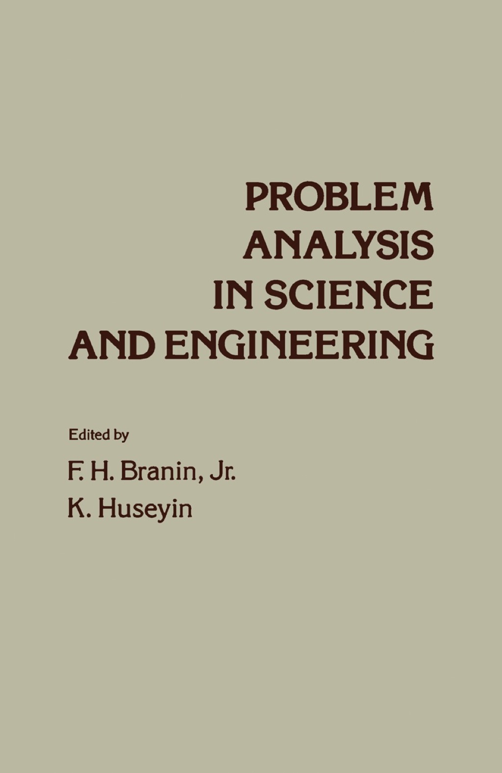 Problem Analysis In Science and Engineering