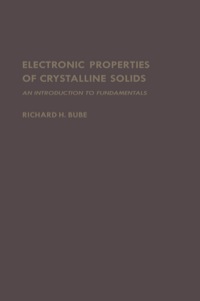 Imagen de portada: Electronic Properties of Crystalline Solids: An Introduction to Fundamentals 9780121385507