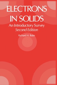 صورة الغلاف: Electrons in Solids 2e: An Introductory Survey 2nd edition 9780121385521