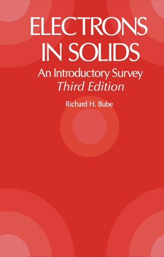 表紙画像: Electrons in Solids: An Introductory Survey 3rd edition 9780121385538