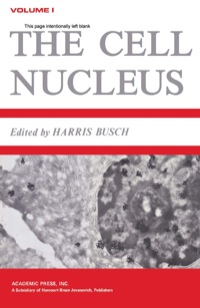 Cover image: The Cell Nucleus V1 1st edition 9780121476014