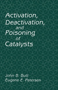 Imagen de portada: Activation, Deactivation, and Poisoning of Catalysts 9780121476953