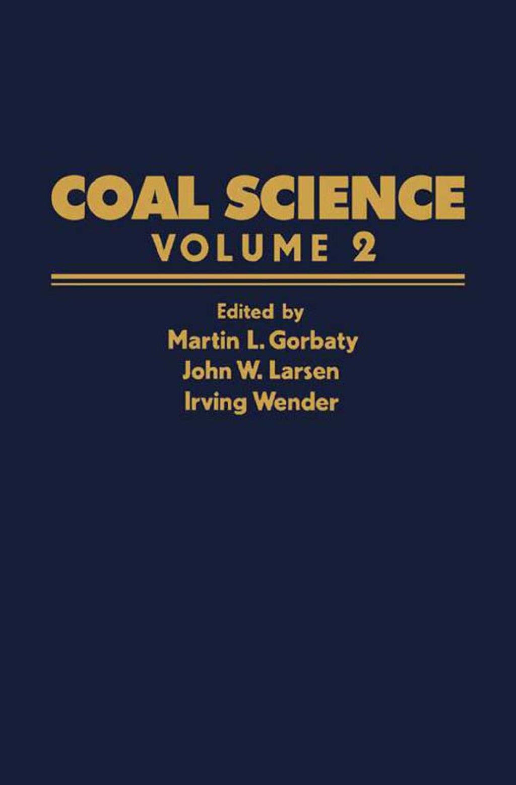 Coal Science: Volume 2