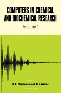 Imagen de portada: Computers in Chemical and Biochemical Research V1 9780121513016