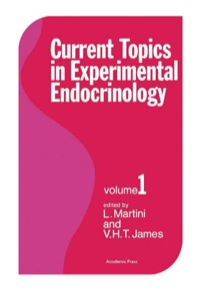 Cover image: Current Topics in Experimental Endocrinology: Volume 1 9780121532017