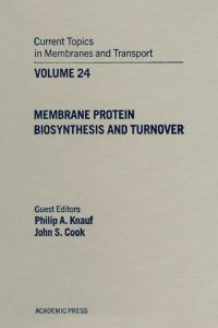 Cover image: CURR TOPICS IN MEMBRANES & TRANSPORT V24 9780121533243