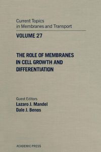 Cover image: CURR TOPICS IN MEMBRANES & TRANSPORT V27 9780121533274