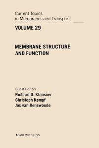 Cover image: CURR TOPICS IN MEMBRANES & TRANSPORT V29 9780121533298