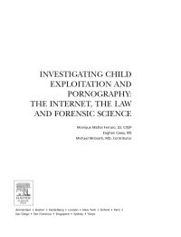 صورة الغلاف: Investigating Child Exploitation and Pornography: The Internet, Law and Forensic Science 9780121631055