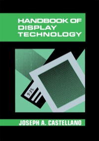 Omslagafbeelding: Handbook of Display Technology 9780121634209