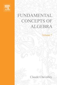 Titelbild: Fundamental concepts of algebra 9780121720506
