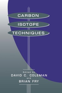 Cover image: Carbon Isotope Techniques 9780121797300