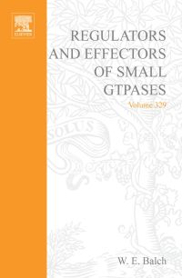 Imagen de portada: Regulators and Effectors of Small GTPases, Part E: GTPases Involved in Vesicular Traffic: GTPases Involved in Vesicular Traffic 9780121822309