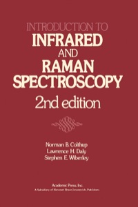 表紙画像: Introduction to Infrared and Raman Spectroscopy 2nd edition 9780121825522