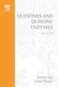 Imagen de portada: Quinones and Quinone Enzymes, Part A 9780121827823