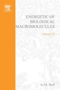 Cover image: Energetics of Biological Macromolecules, Part D 9780121827830