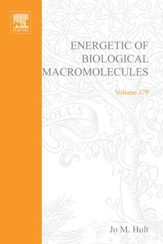 Cover image: Energetics of Biological Macromolecules, Part D 9780121827830