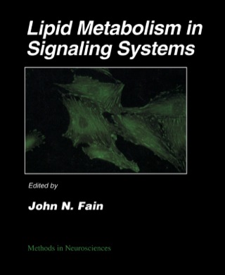 Imagen de portada: Lipid Metabolism in Signaling Systems 9780121852856