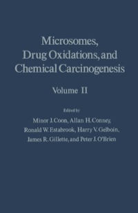 Imagen de portada: Microsomes, Drug Oxidations and Chemical Carcinogenesis V2 1st edition 9780121877026