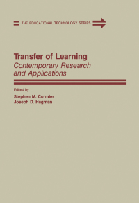 表紙画像: Transfer of Learning: Contemporary Research and Applications 9780121889500