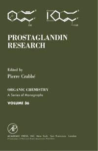 Cover image: Prostaglandin Research 1st edition 9780121946609
