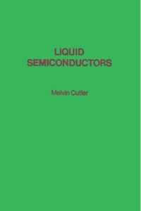 Cover image: Liquid Semiconductors 9780121966508