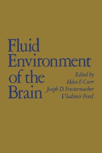 表紙画像: Fluid Environment of the Brain 9780121974503