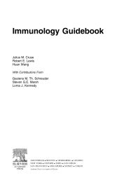 Cover image: Immunology Guidebook 9780121983826