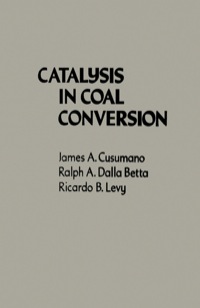 Cover image: Catalysis In Coal Conversion 9780121999353