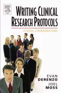表紙画像: Writing Clinical Research Protocols: Ethical Considerations 9780122107511