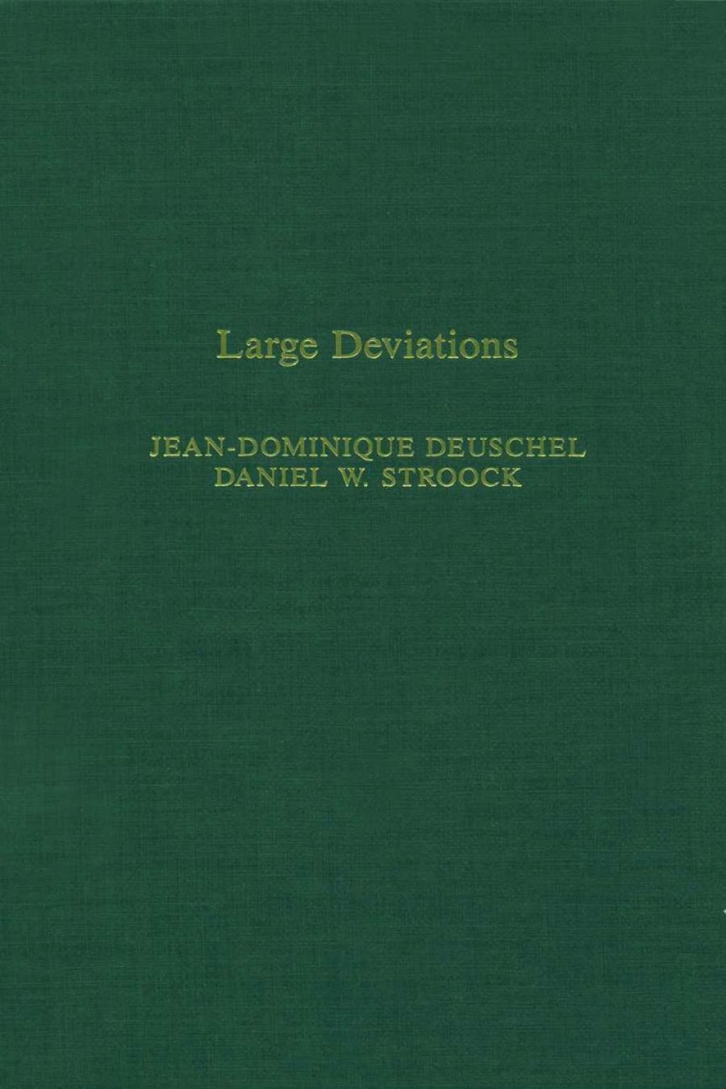 Large deviations (eBook)