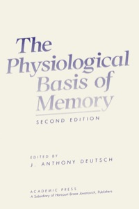 表紙画像: The Physiological Basis of Memory 1st edition 9780122134609
