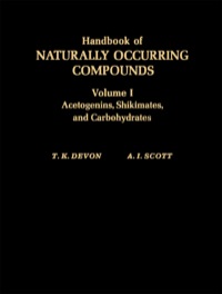 表紙画像: Handbook of Naturally Occurring Compounds V1 1st edition 9780122136016