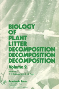 Imagen de portada: Biology of Plant Litter Decomposition V2 9780122150029