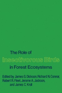 Cover image: The Role of Insectivorous Birds in Forest Ecosystems 1st edition 9780122153501